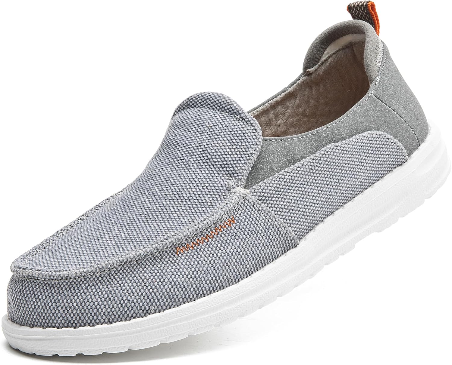 

Мужские канвасовые слипоны Повседневные Лоферы Без застежек Дышащие Эластичные Легкая ходьба Легкие Мягкие Мокасины Clowse, серый