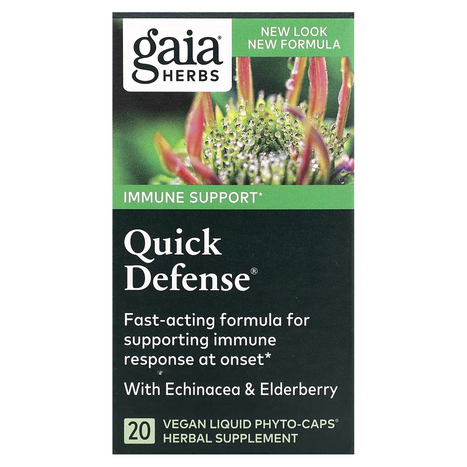

Растительная добавка Gaia Herbs Quick Defense, 20 жидких фитокапсул