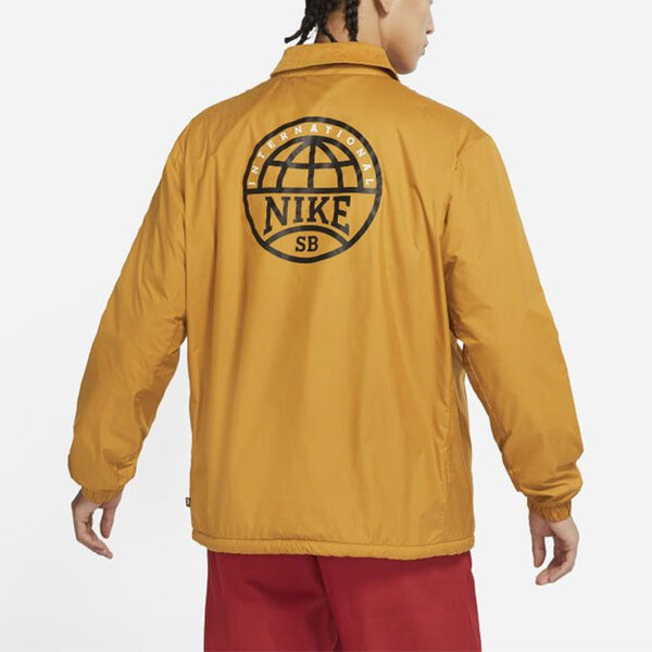 Куртка Nike SB Skateboard Casual Sports Skateboard lapel Jacket Yellow, желтый — фото 4