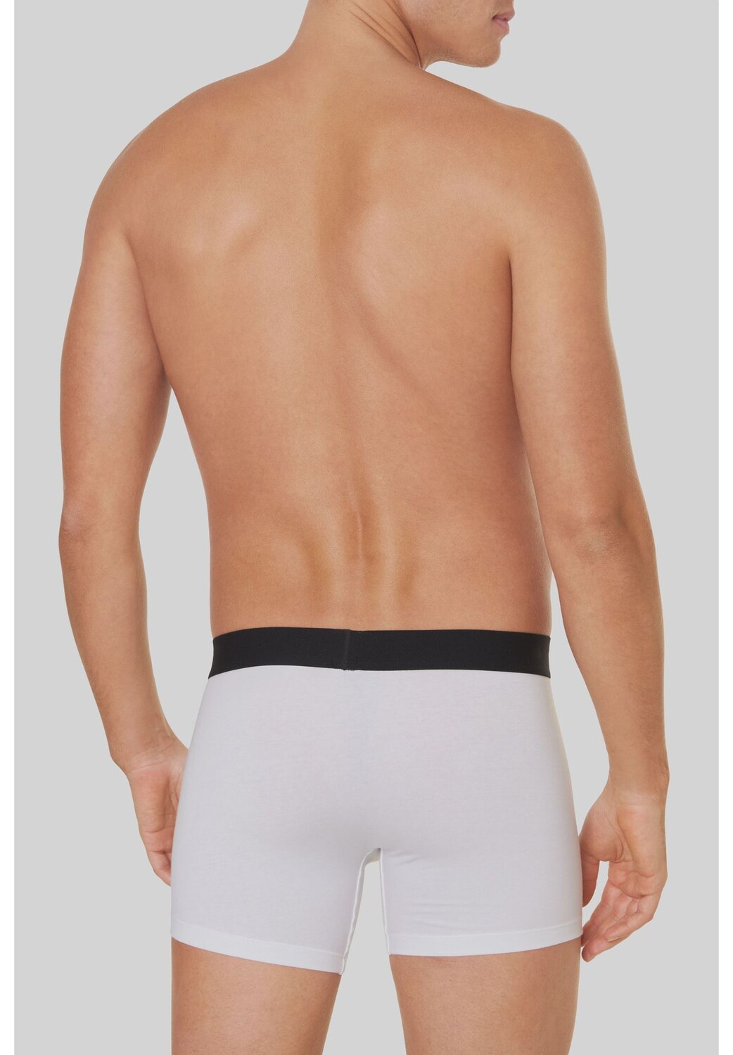 Трусы, 2 шт., эластичный пояс с логотипом, мужские Levi's, цвет White Black — фото 4