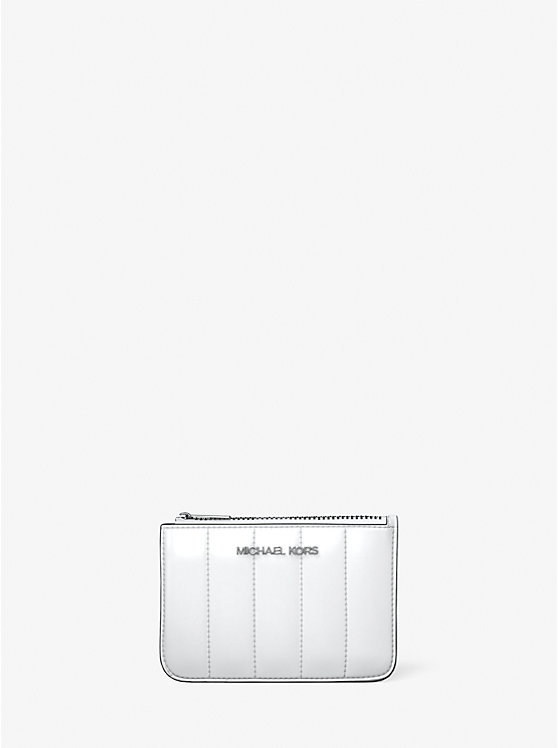

Маленький лаковый кошелек для монет Jet Set Michael Kors, белый
