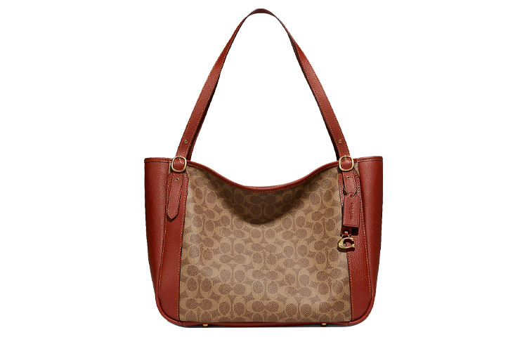 

Сумка-шоппер из текстурированной кожи, шоппер, женская сумка, сумка через плечо коричневый COACH