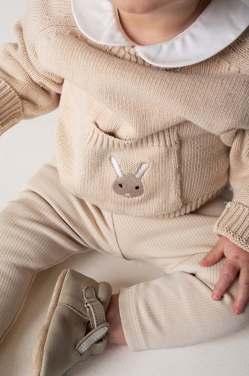 

Хлопковый свитер Donsje noenati Loeke Sweater Bunny, бежевый