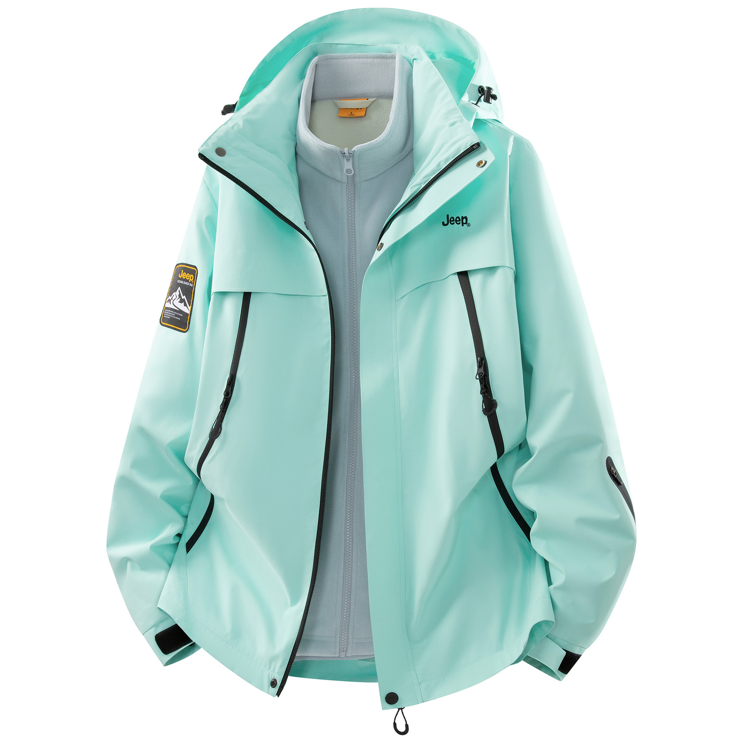 

Куртка Leisure Collection унисекс Jeep, mint зеленый[fleece liner+shell set/women's suggestion: size small]