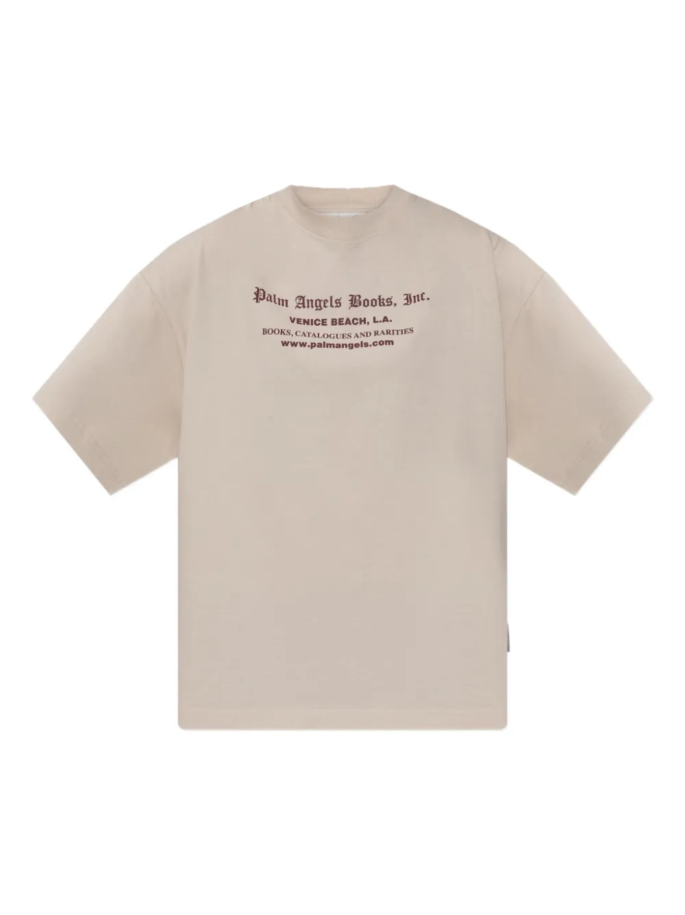 

Футболка с круглым вырезом и принтом Palm Angels, нейтральный