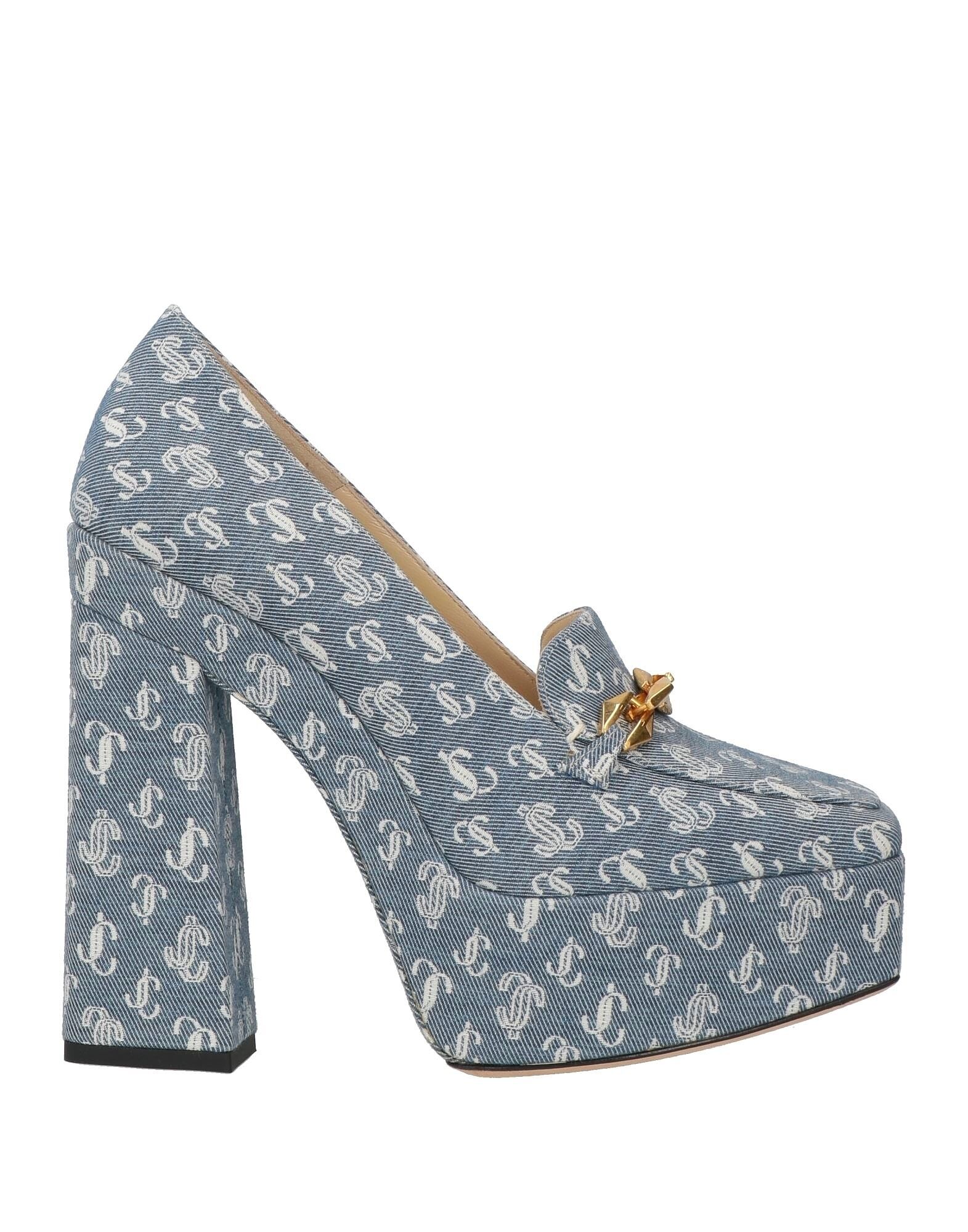 Лоферы Jimmy Choo, пастельно-голубой