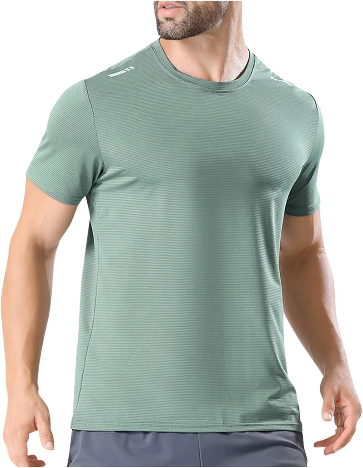 

Мужская футболка Casual для тренировок, свободная, с коротким рукавом