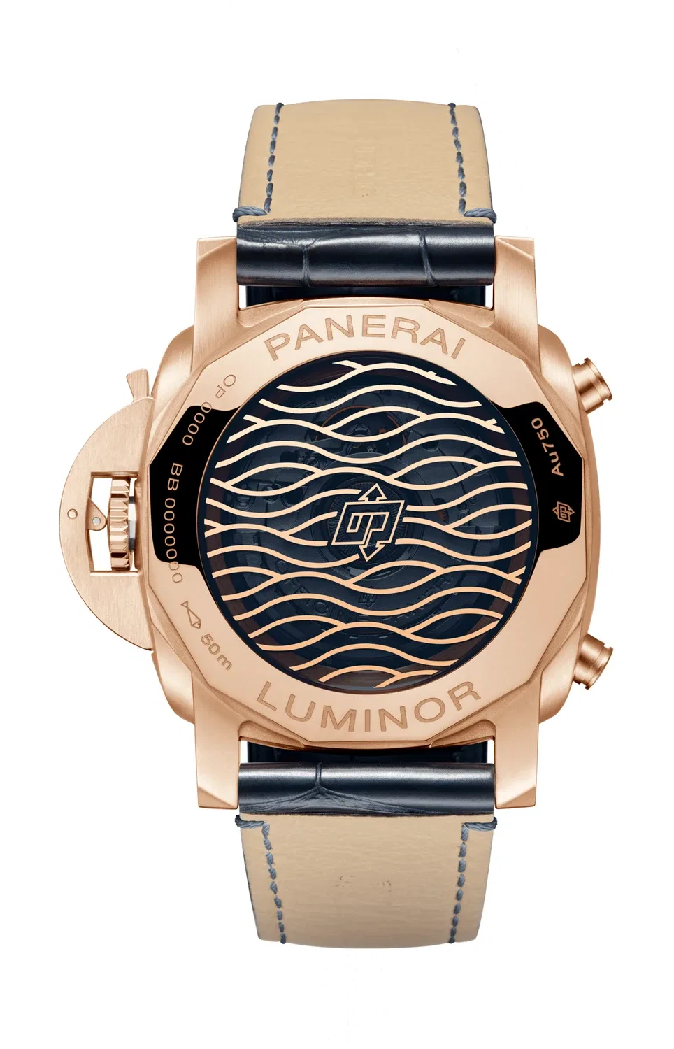 Люминор Хроно Голдтек Блю Нотте - PAM01111 PANERAI, золотой — фото 2