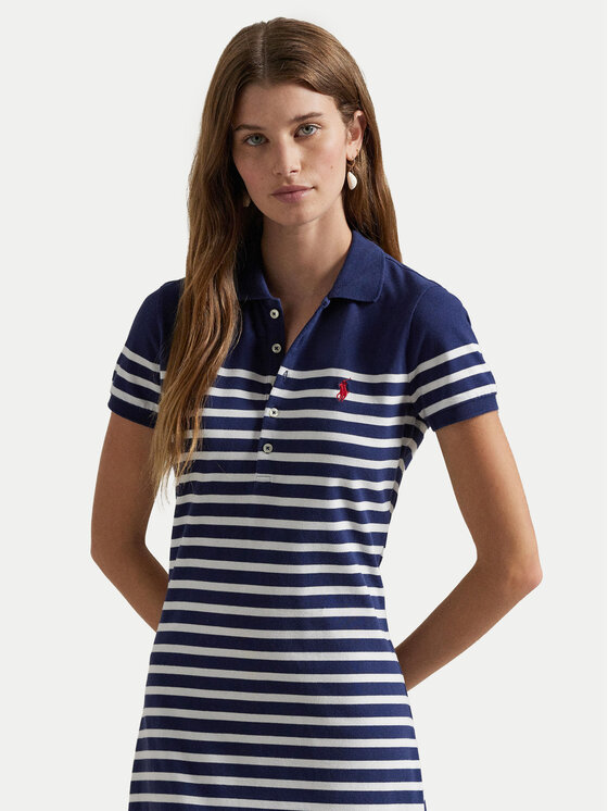 Платье на каждый день обычный крой 211959122001 Polo Ralph Lauren, синий — фото 3