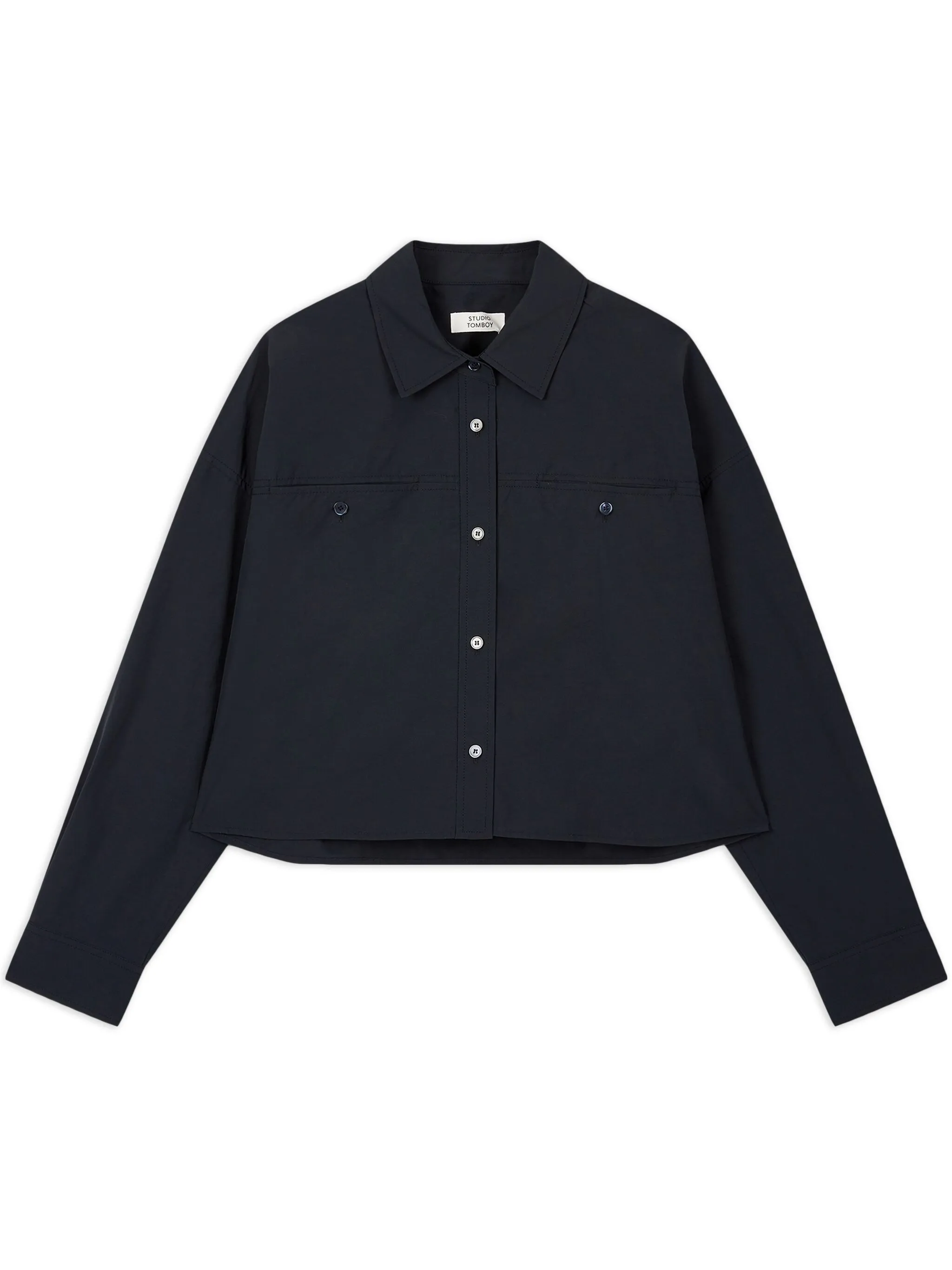 

Укороченная рубашка Tomboy, синий