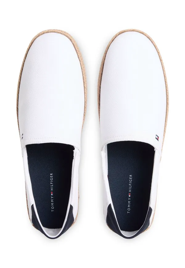 Вышитый флаг холст эспадрильи эспадрильи Tommy Hilfiger, White — фото 4