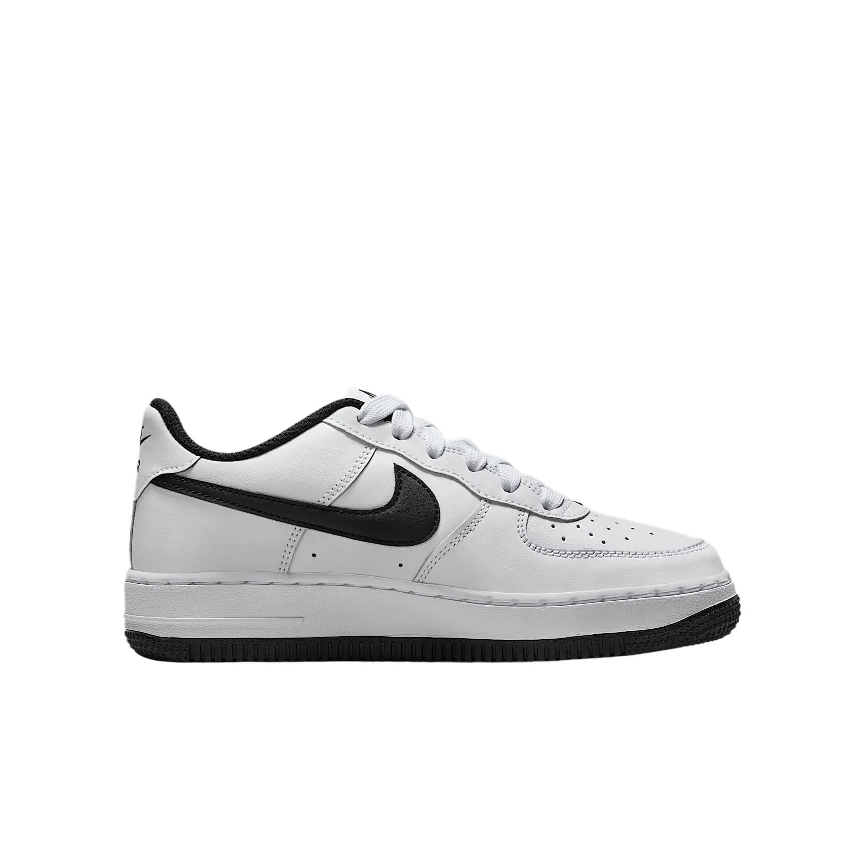 Nike Air Force 1 Mid top детские скейтборд кроссовки White Black для подростков — фото 2