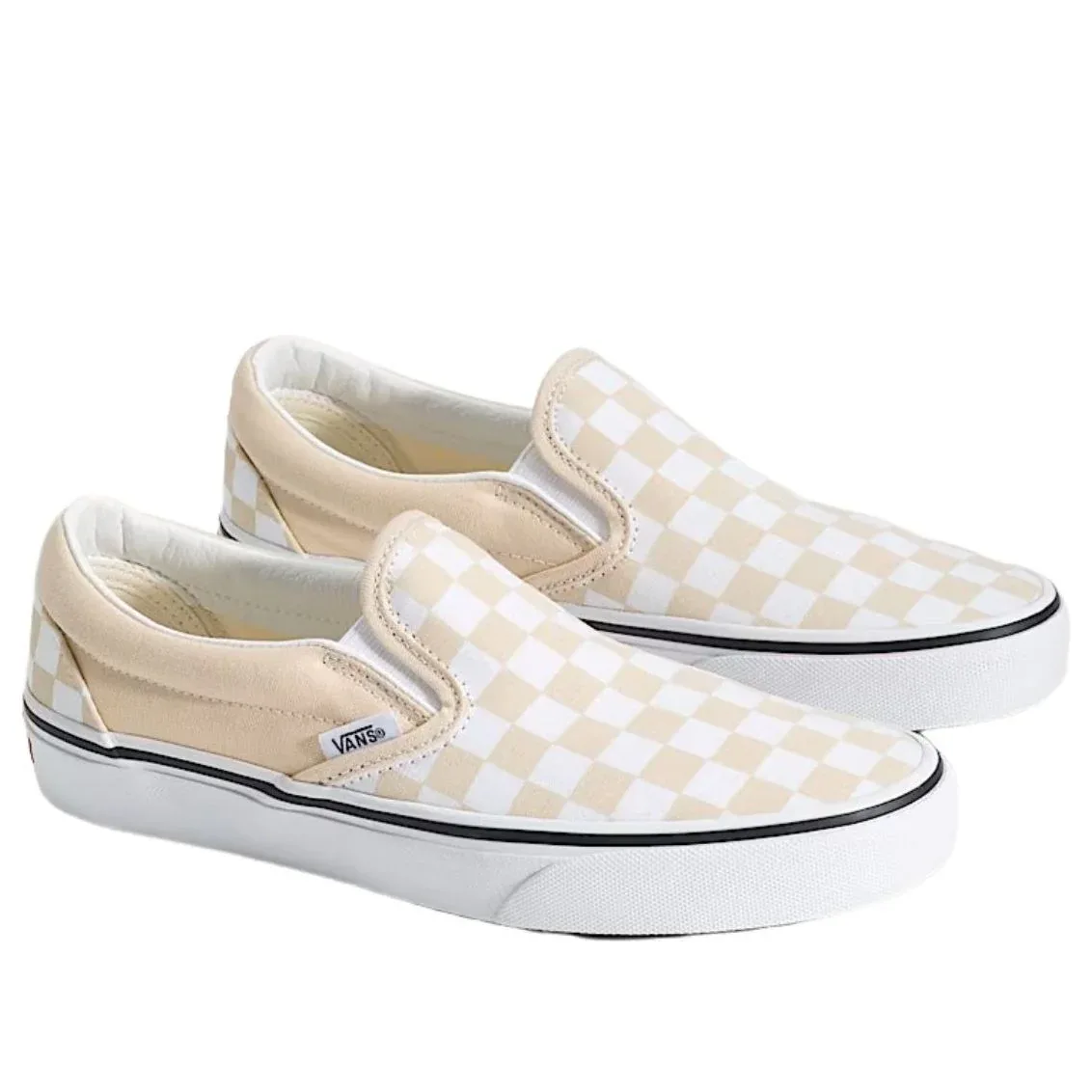 Слипоны Vans Classic Slip-On Checkerboard 'Creme Brule Beige' — фото 2