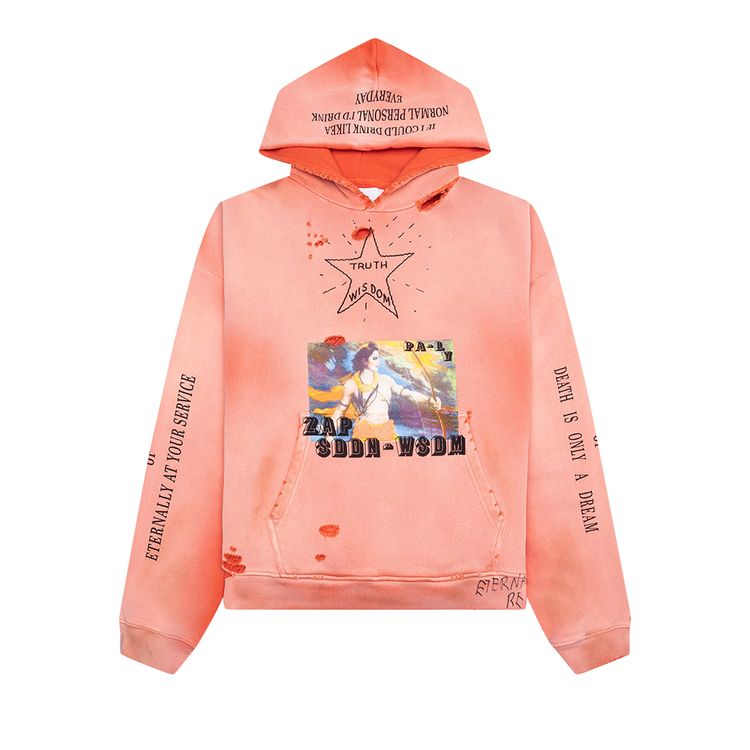

Толстовка Paly Hollywood Sddn Wsdm Hooded Sweatshirt 'Orange', оранжевый