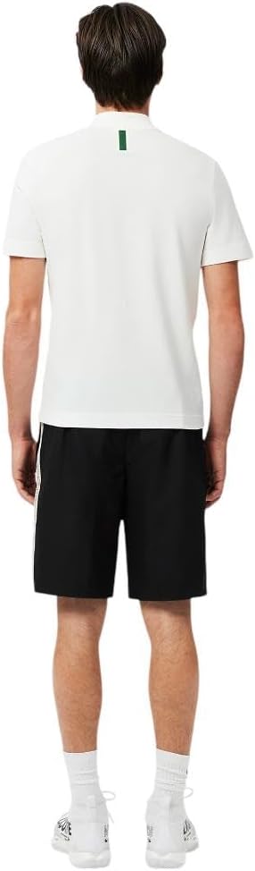 Мужские шорты Lacoste Sport с логотипом и полосками, Black — фото 3