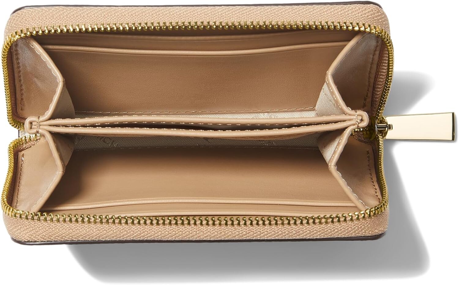 

Женский рюкзак Michael Kors Jet Set, маленькая визитница на молнии, ванильный/багажник
