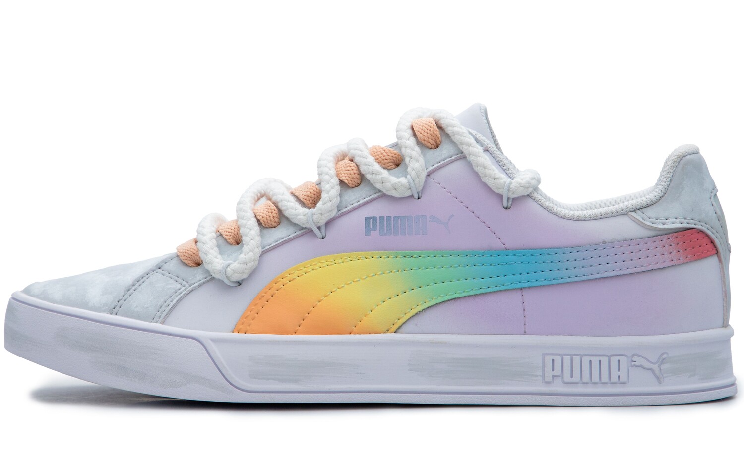 

Кроссовки Puma Smash Vulc Skateboarding Shoes Unisex Low-top Purple, фиолетовый