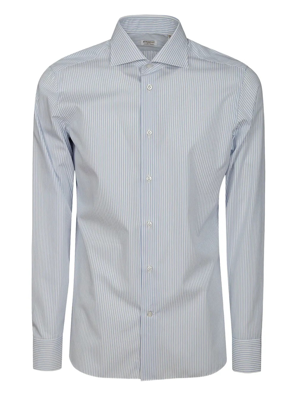 

Рубашка в полоску на пуговицах Borriello Napoli, синий