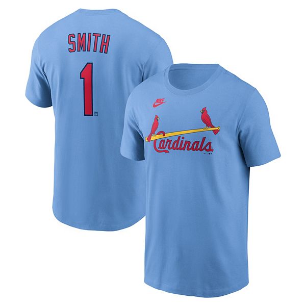 

Футболка St Louis Cardinals Cooperstown Collection с именем и номером Ozzie Smith, цвет light blue Nike