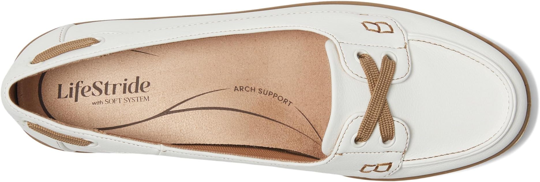 Лоферы LifeStride Nautical, цвет White Faux Leather — фото 2