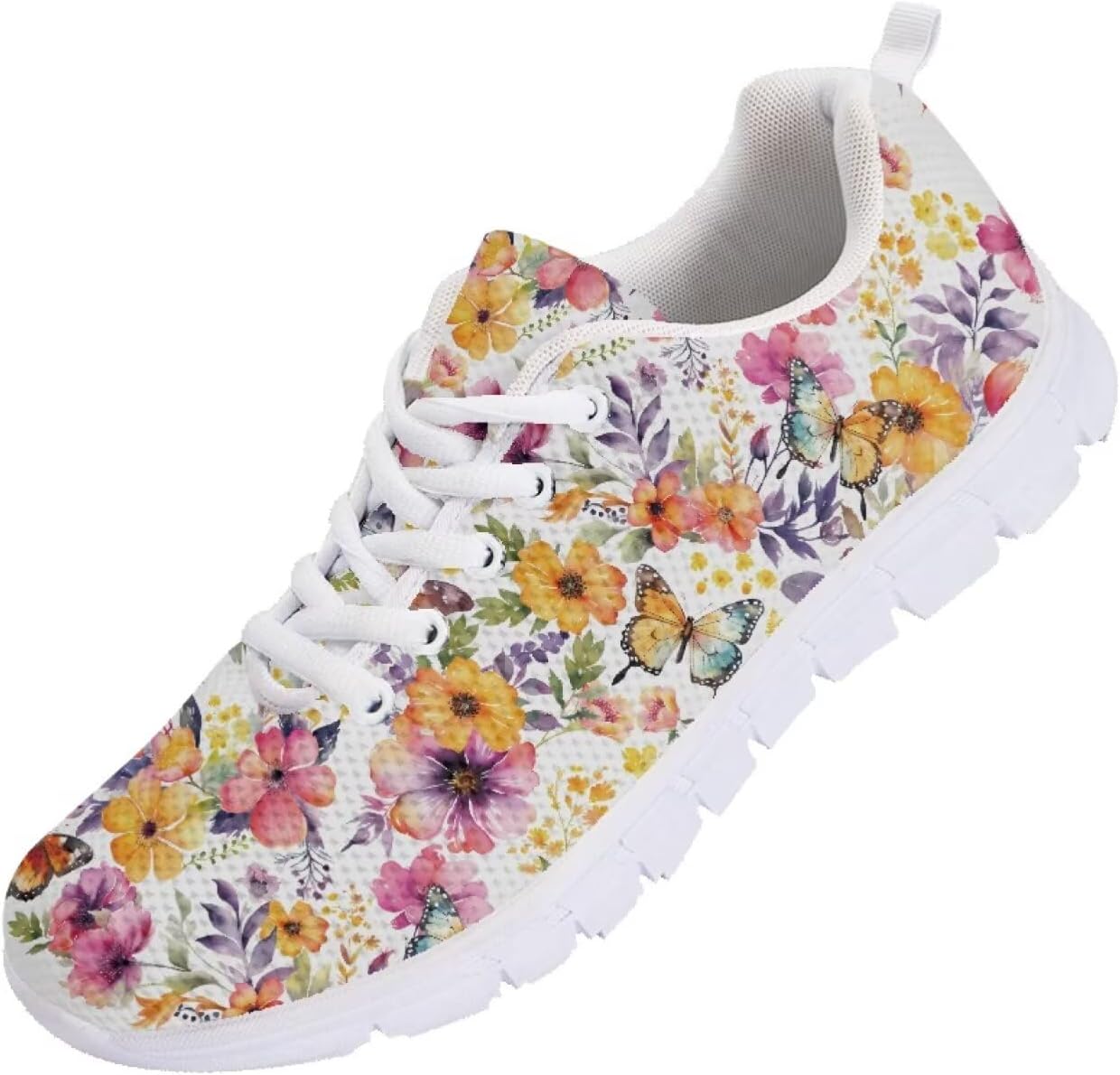 

Мужские кроссовки Funnydude Funny Print, легкие, для осени, повседневные, для прогулок и тенниса, Butterfly Floral