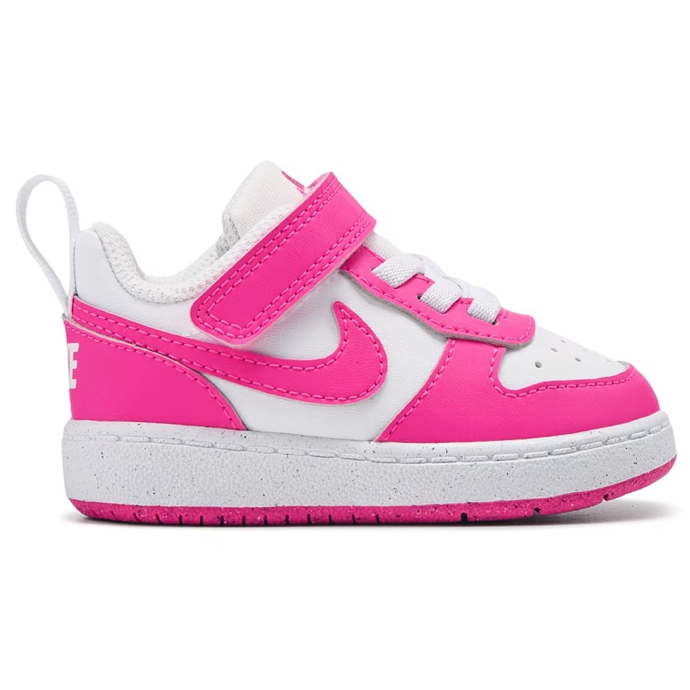 Детские кроссовки court borough low recraft для малышей Nike, pink/white — фото 2