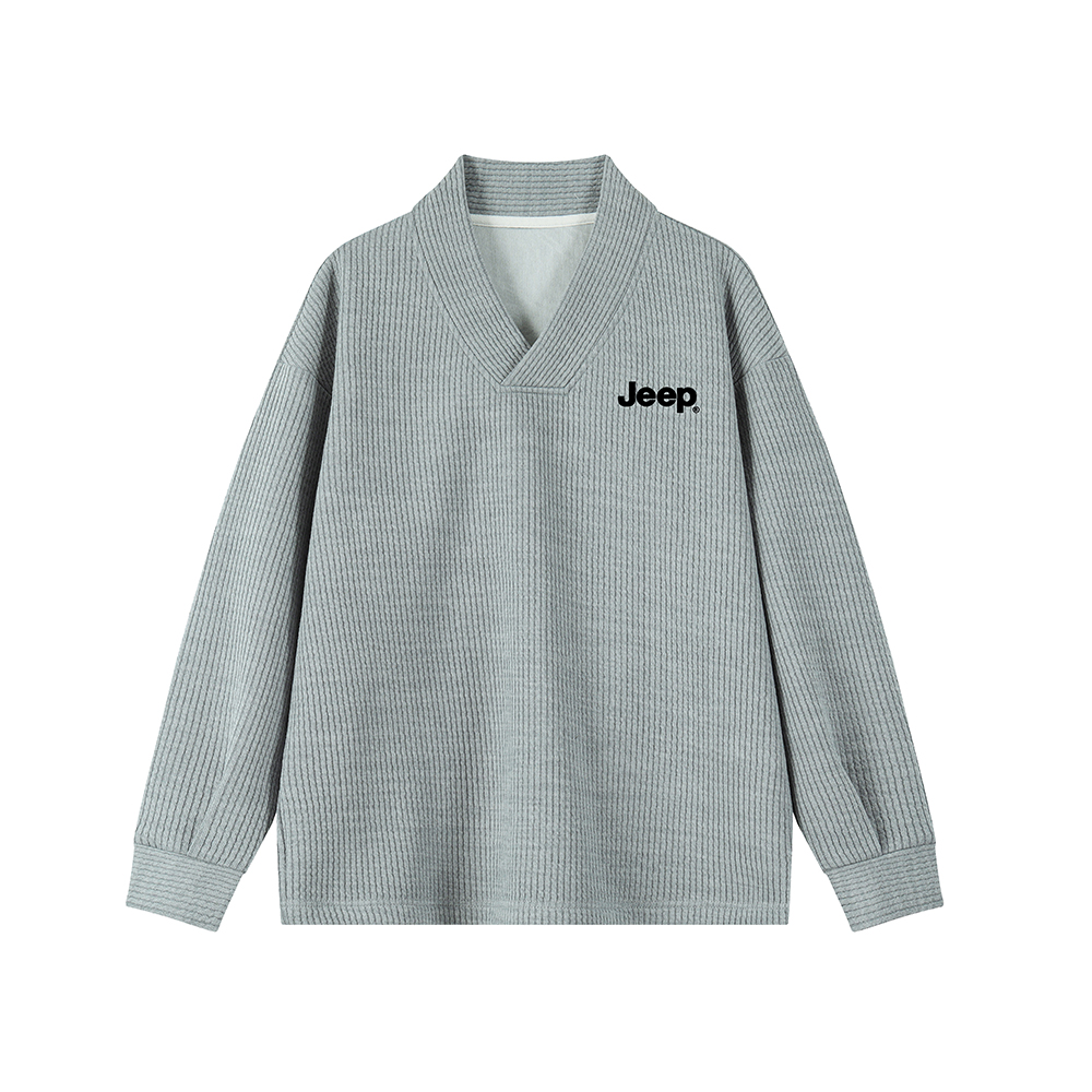 

Свитшот Unisex V-образный вырез Moderate Jeep, серый