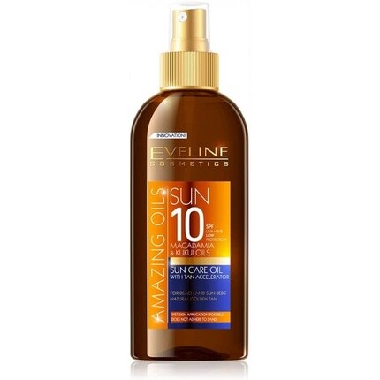 

Eveline Amazing Oils Sun Care Сухое масло с ускорителем загара Spf10 150 мл - склад в Великобритании, Eveline Cosmetics