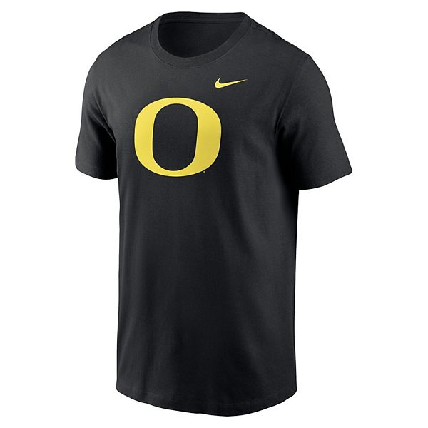 Мужская черная футболка oregon ducks primetime evergreen logo Nike — фото 3