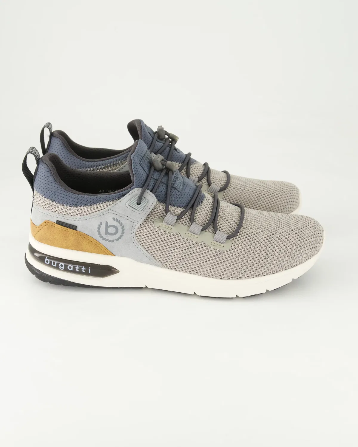Сникерсы низкие, текстильные, Bugatti shoes, серый — фото 2
