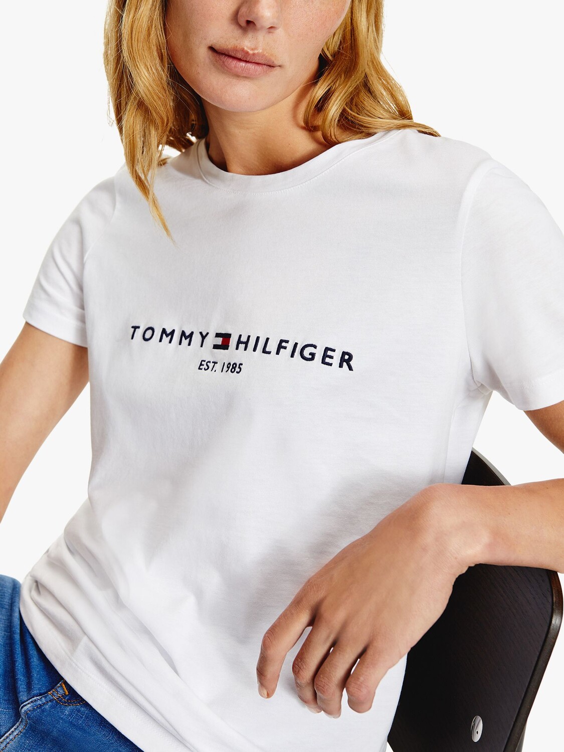 Футболка с логотипом Tommy Hilfiger Heritage из органического хлопка, белая — фото 4