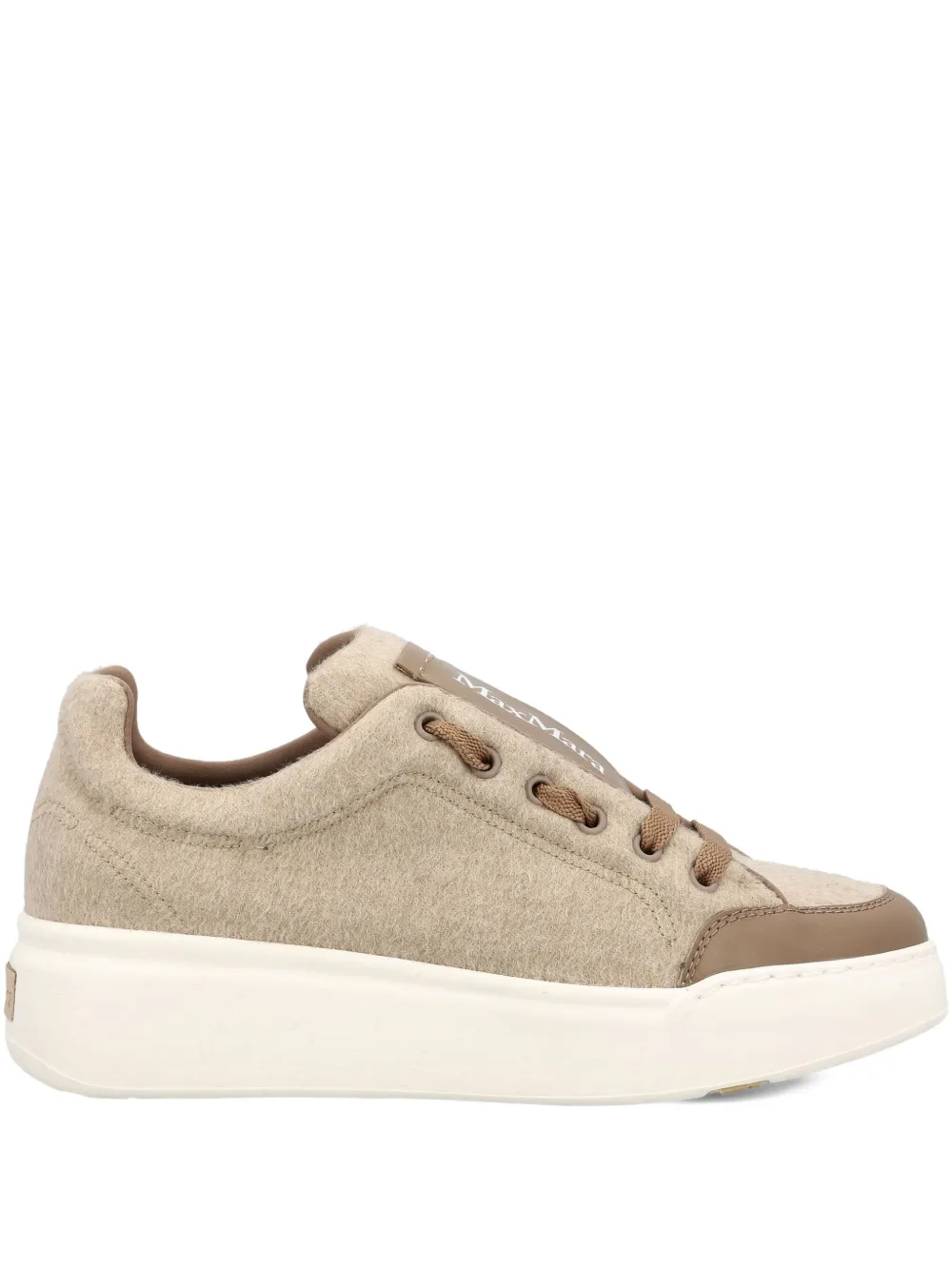 Кашемировые кроссовки Max Mara, нейтральный