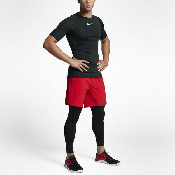 Футболка pro quick dry training sports short sleeve black Nike, черный — фото 3