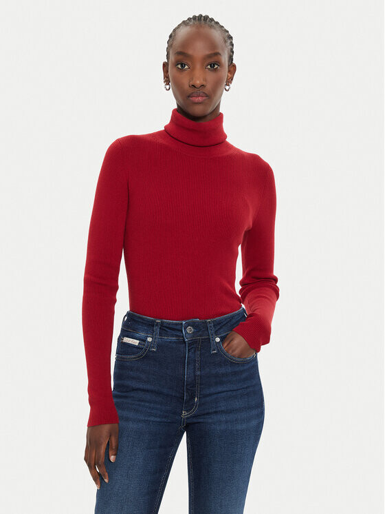 

Водолазка стандартного кроя Calvin Klein, красный