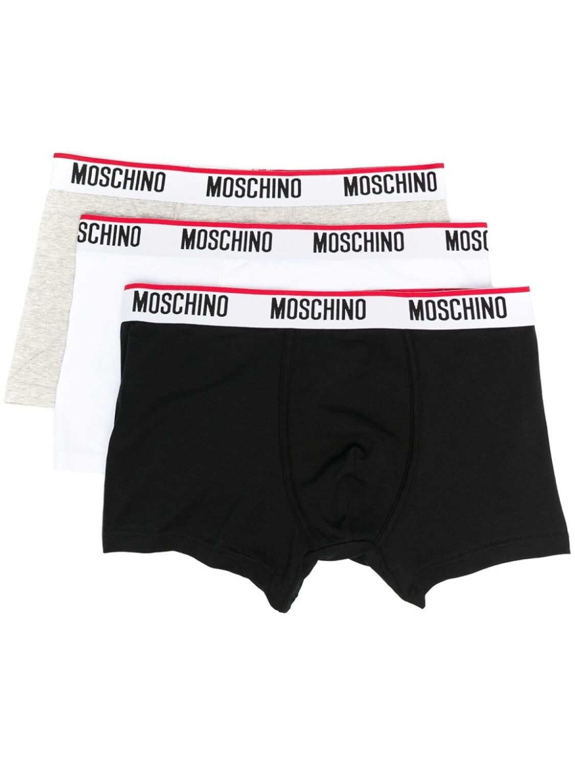 

Moschino комплект из трех пар боксеров с логотипом, белый