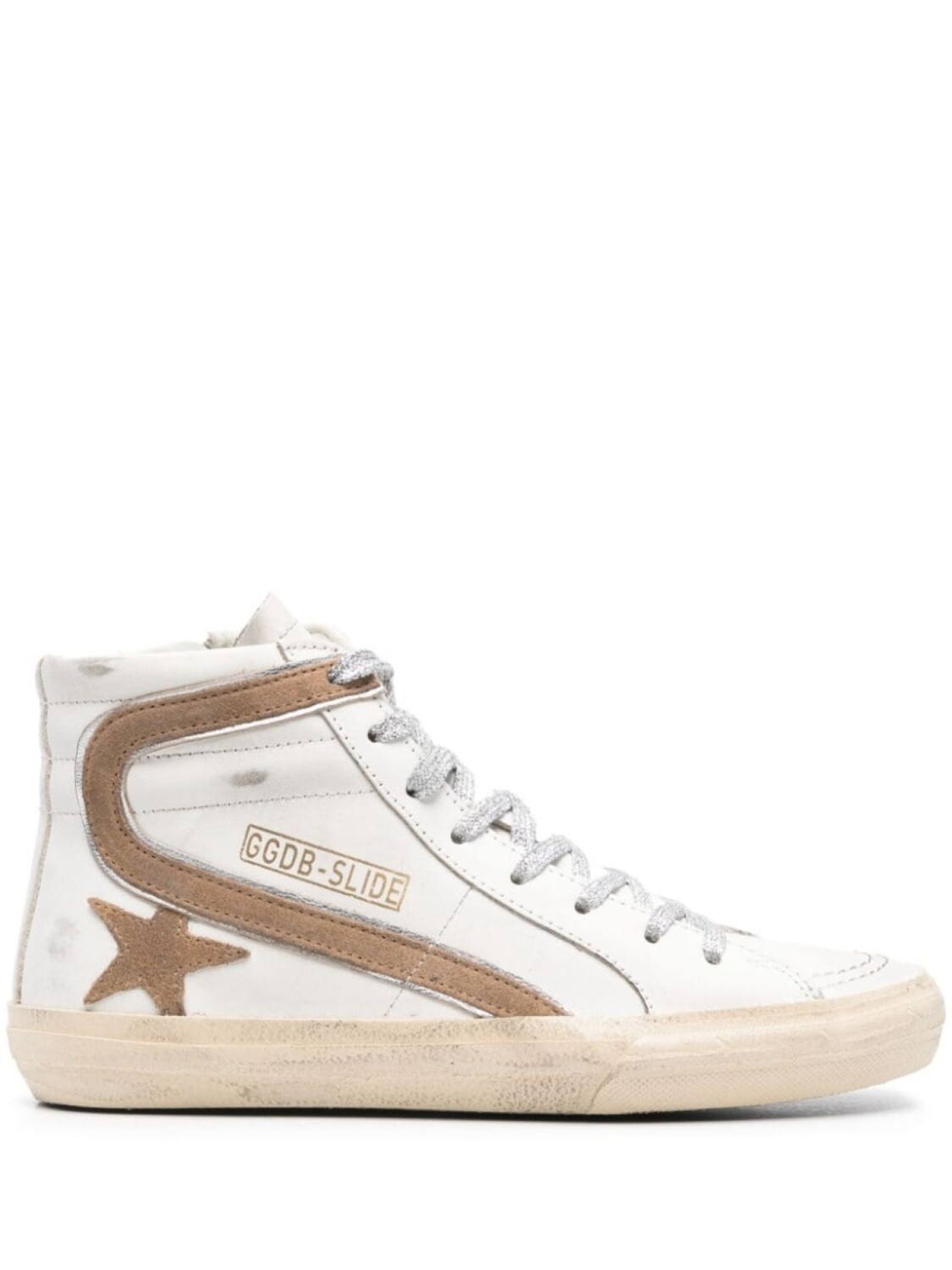 

Golden Goose высокие кеды Slide, белый