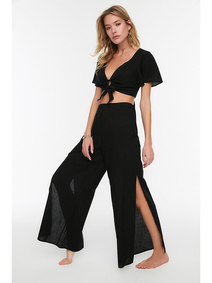 

Тканевые брюки trendyol, черный