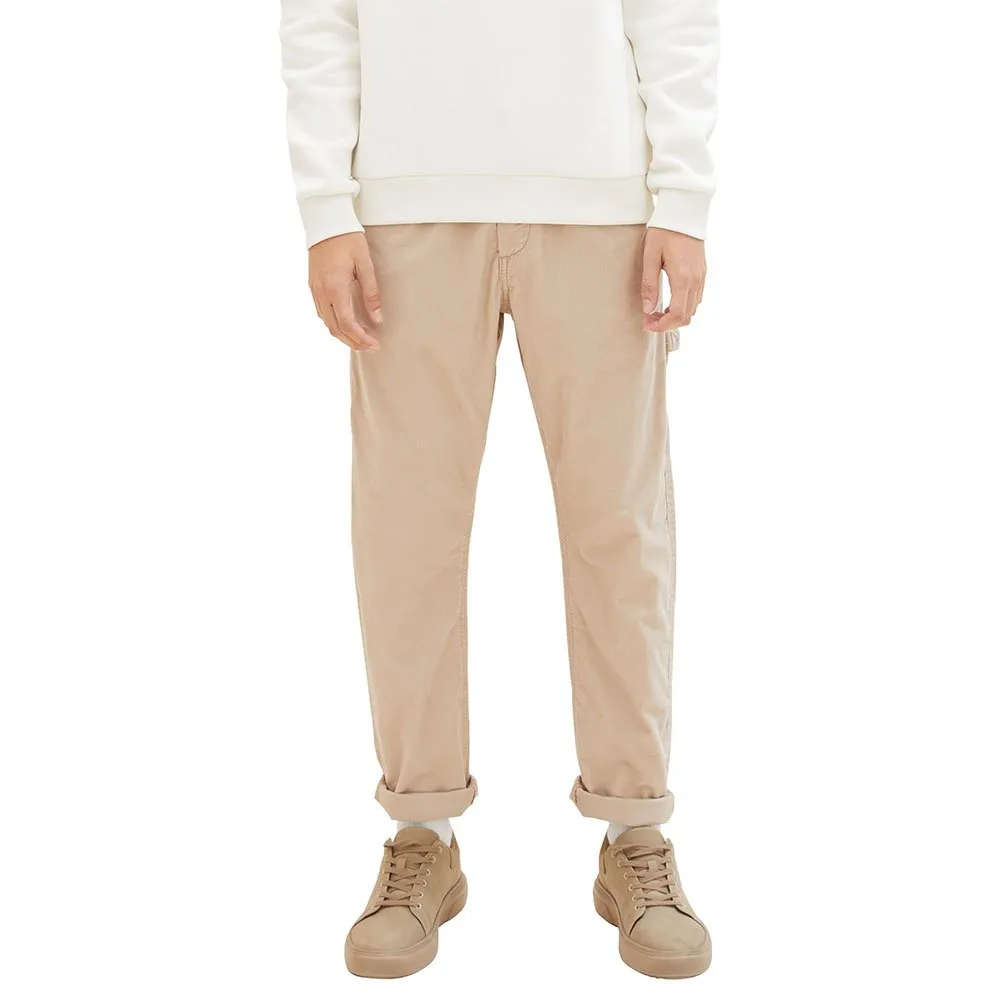 

Брюки Tom Tailor 1038991 Loose Tapered Cord 3/4, бежевый