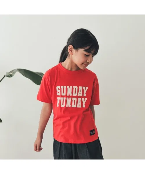 Детская футболка ZERO standard SUNDAY красная