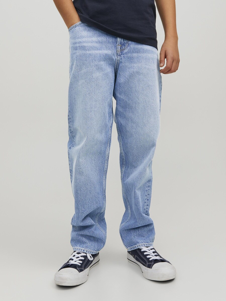 Джинсы свободного кроя Jack & Jones Junior JJICHRIS JJORIGINAL, светло-синий — фото 2