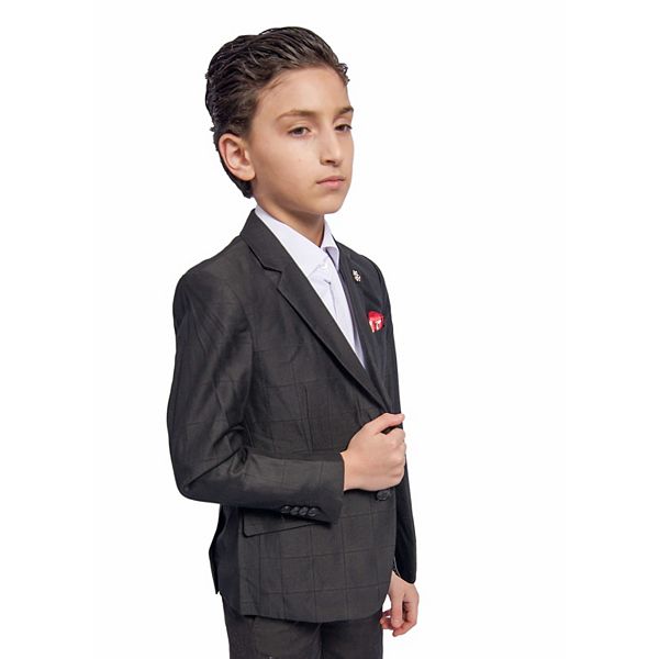

Детская куртка slim fit windowpane Elie Balleh, Black