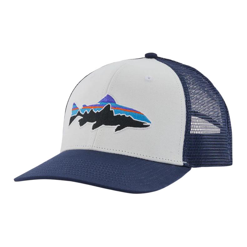 

Patagonia Бейсболка из органического хлопка Unisex White/New Marine Blue
