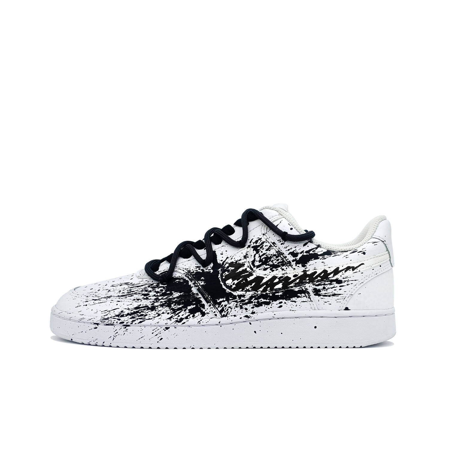 

Кроссовки Nike Court Vision 1 Skateboarding Shoes Men Low-top White/black, черный