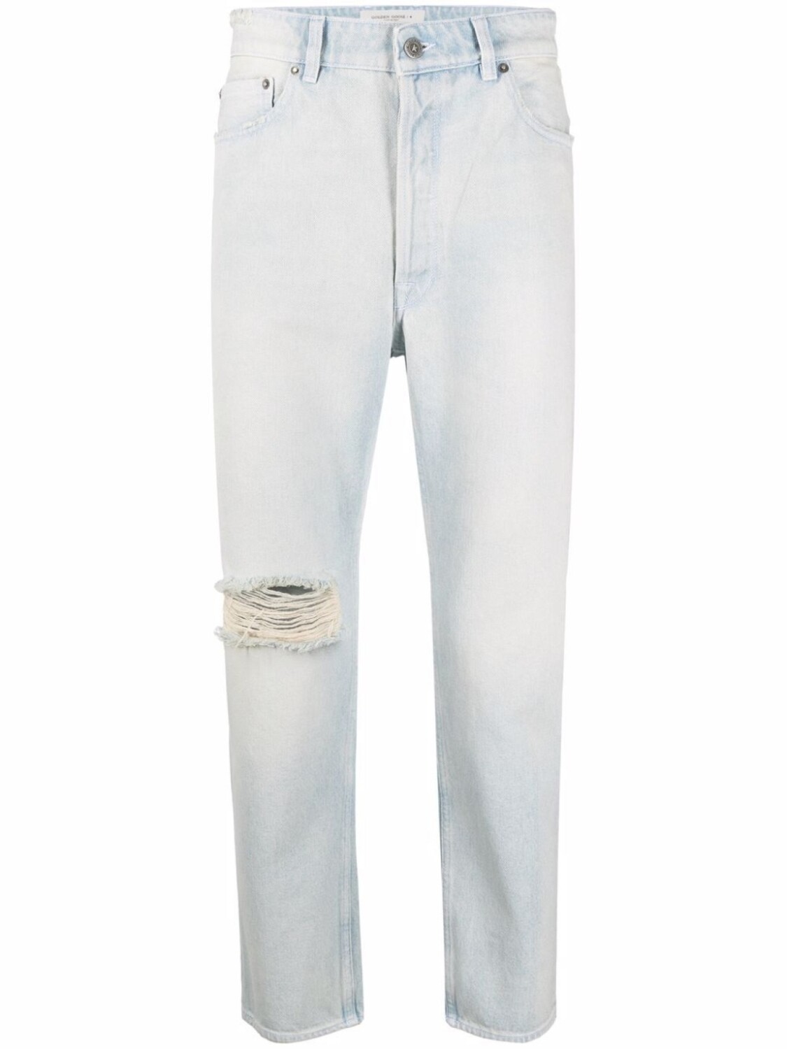 

Golden Goose прямые джинсы с эффектом потертости, синий