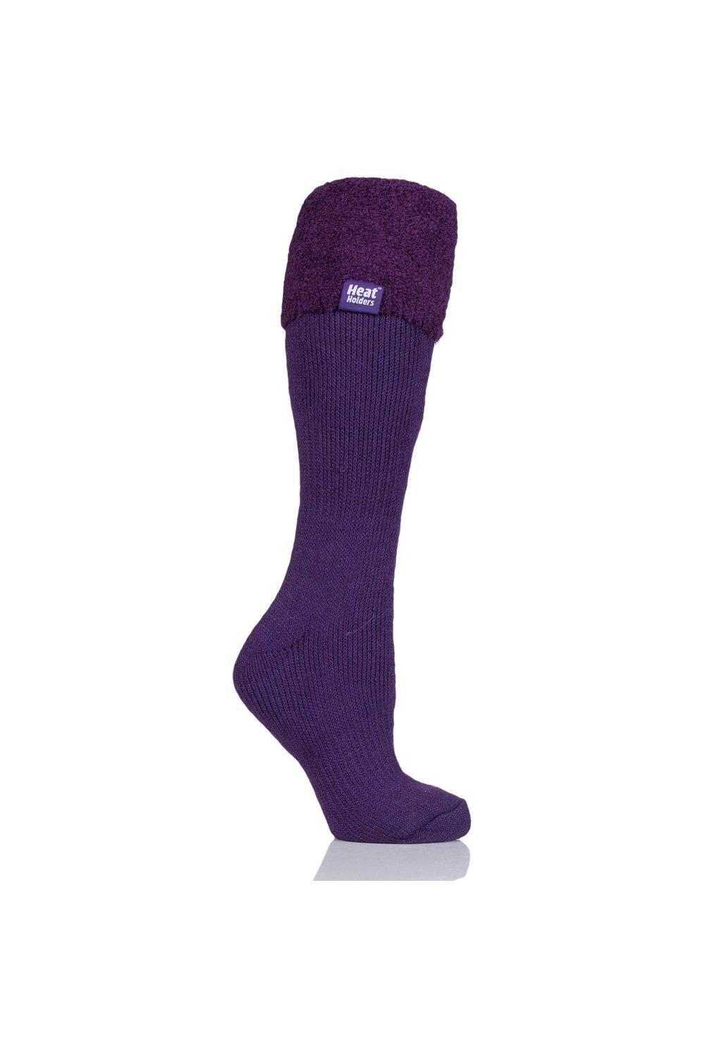 

1 пара термоносков Wellington Boot SOCKSHOP Heat Holders, фиолетовый