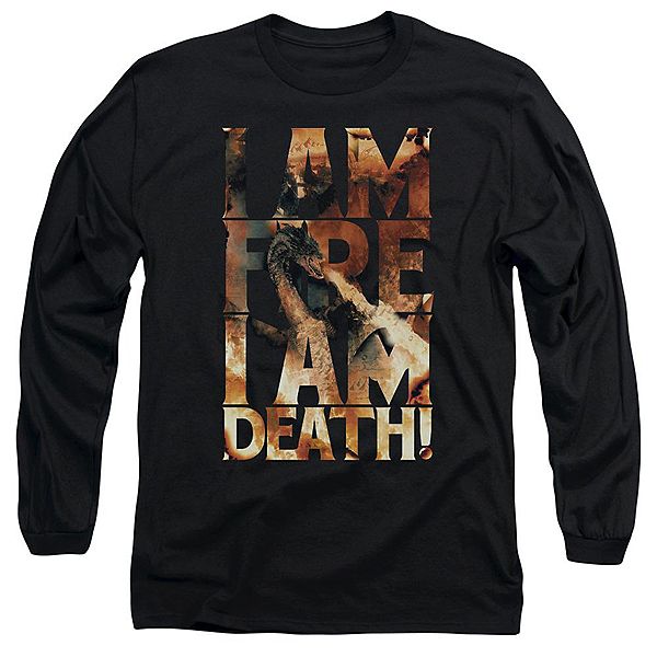 

Футболка с длинным рукавом Hobbit i am fire Licensed Character