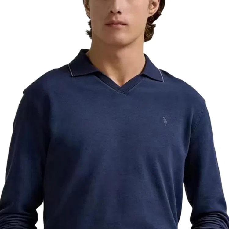 Поло классическое мужское Polo Ralph Lauren, Marine Blue — фото 3