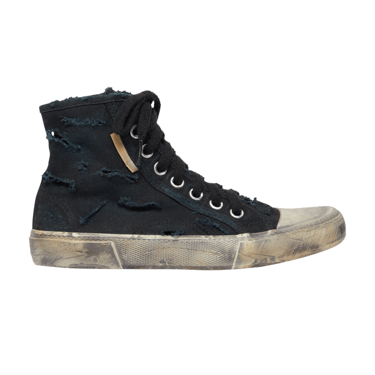 

Кроссовки Balenciaga Paris High 'Destroyed - Black', черный