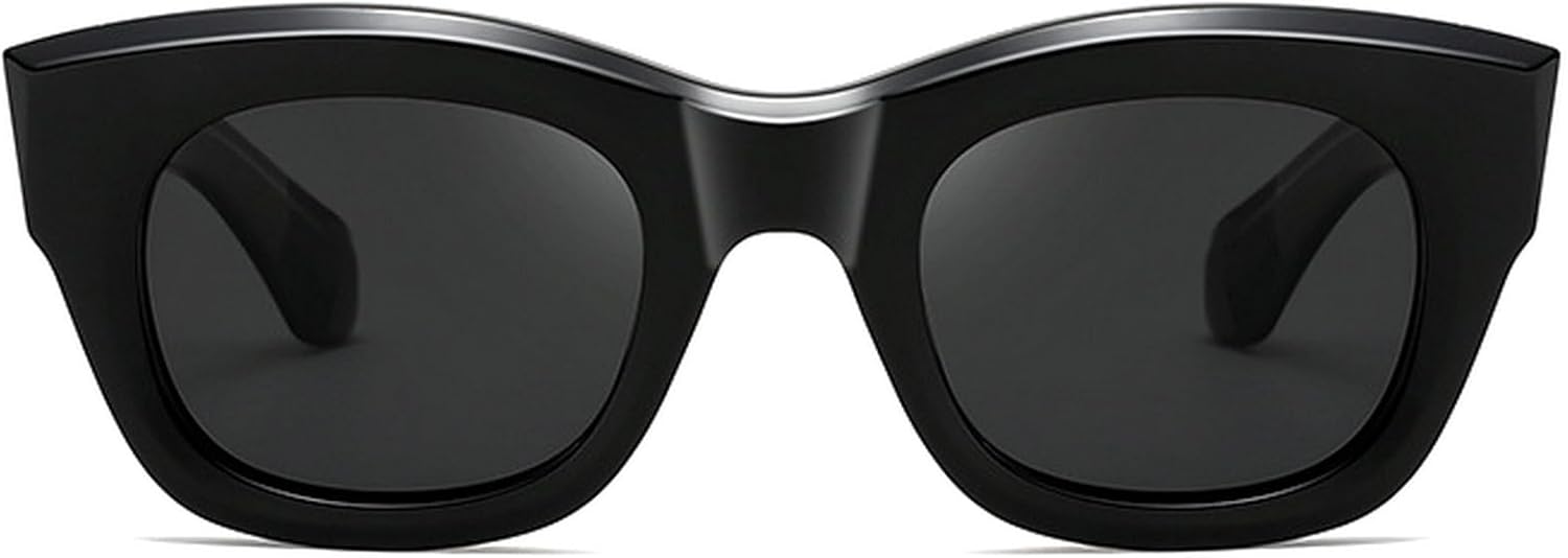 

Модные квадратные поляризованные солнцезащитные очки для мужчин и женщин, стильные солнцезащитные очки из ацетата, винтажные мужские очки для вождения на открытом воздухе mincl, Black