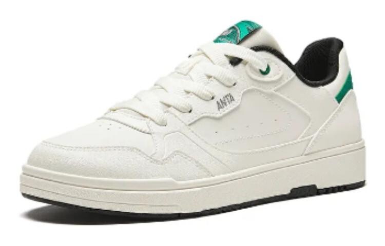Кроссовки ANTA Skateboarding Shoes Men Low-top Ivory White/pepper Green, слоновая кость/зеленый — фото 2